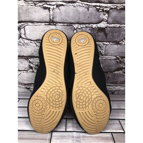 ADIDAS Black Suede White Stripes Strap Lace Up Wrestling Shoes Men Sz 7M US/40EU main image 14